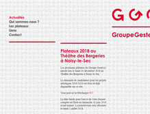 Tablet Screenshot of groupegeste-s.com